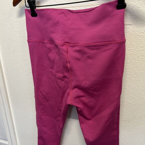 Athleta Hot Pink Aurora Seamless Ribbed High Rise Tight Leggings Large - Picture 5 of 15